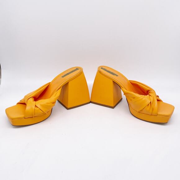 Circus Sam Edelman Women's Marianna Woven Slide Sandals Orange Size 5M - Picture 6 of 14